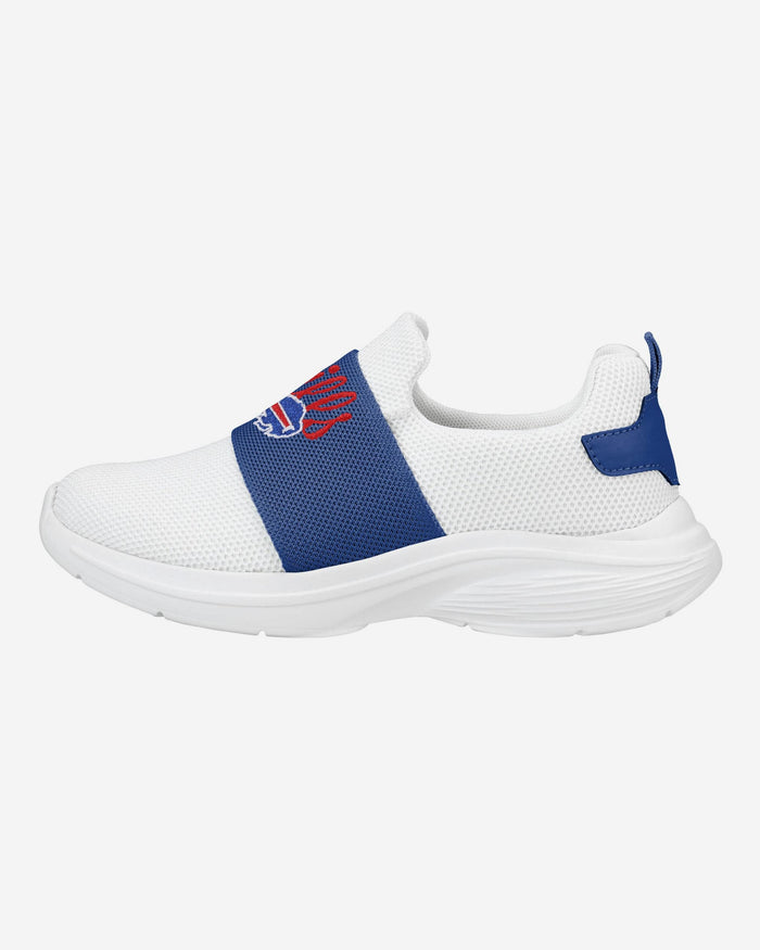 Buffalo Bills Womens Script Wordmark White Slip On Sneakers FOCO 6 - FOCO.com