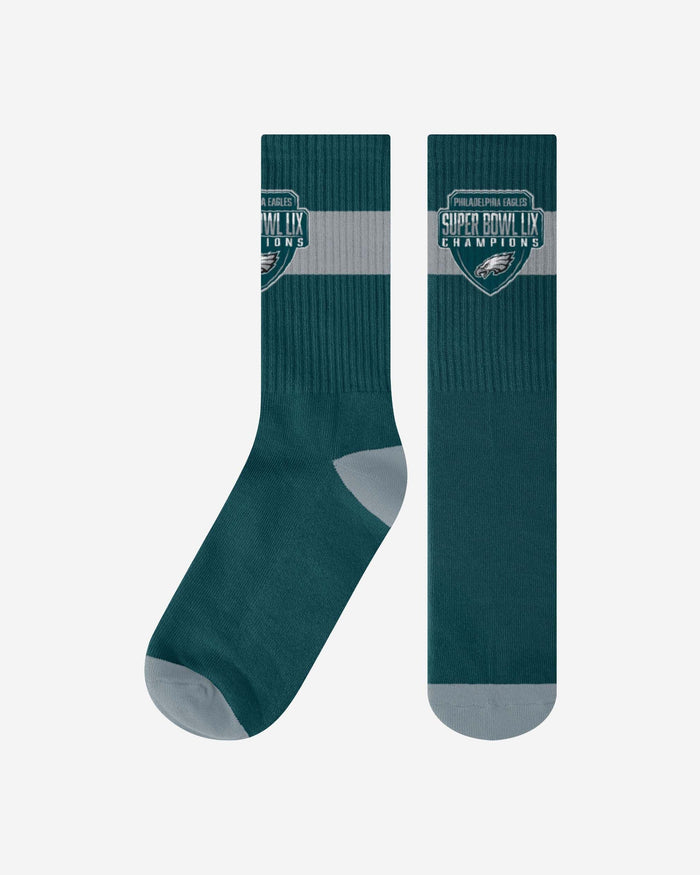 Philadelphia Eagles Super Bowl LIX Champions Mens Printed Big Logo Socks FOCO - FOCO.com