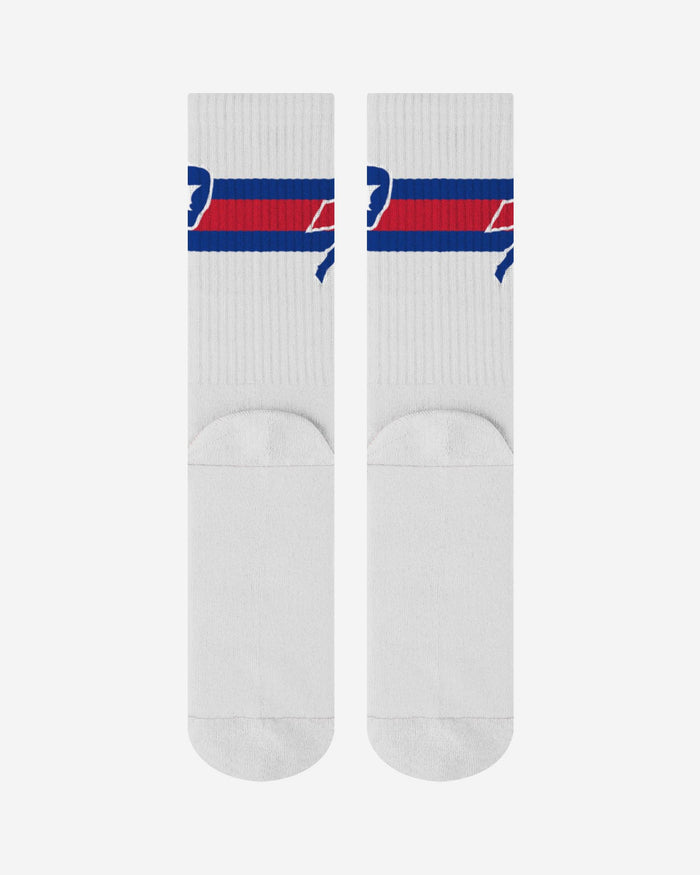 Buffalo Bills Primary Logo White Socks FOCO - FOCO.com