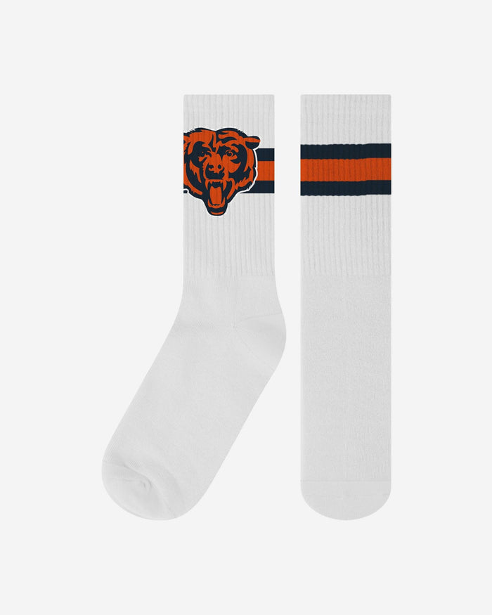 Chicago Bears Primary Logo White Socks FOCO - FOCO.com