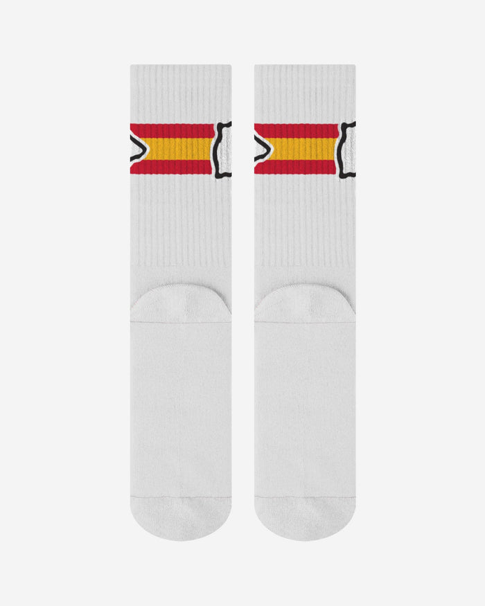 Kansas City Chiefs Primary Logo White Socks FOCO - FOCO.com