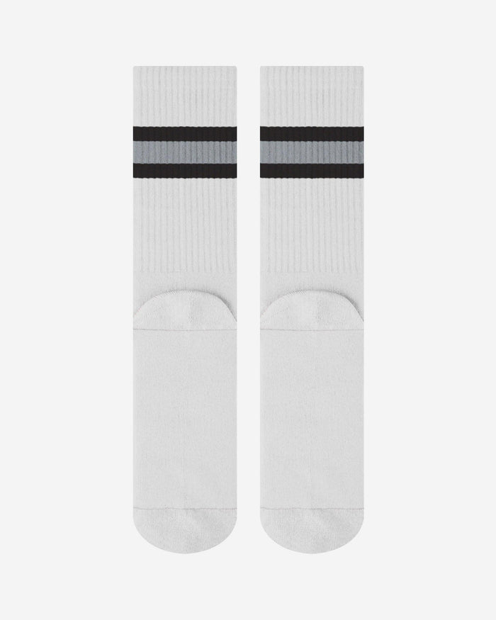 Las Vegas Raiders Primary Logo White Socks FOCO - FOCO.com