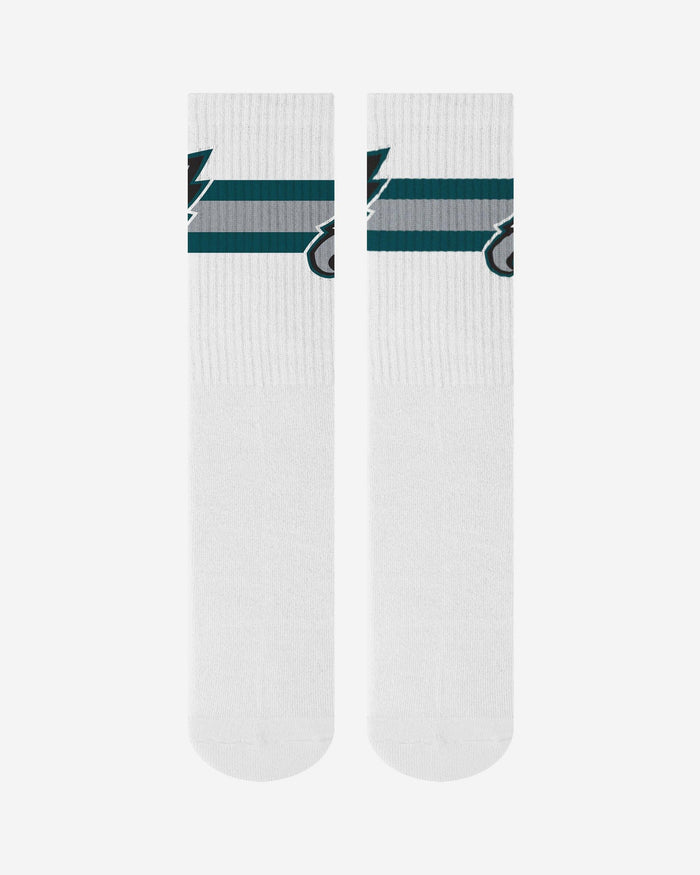 Philadelphia Eagles Primary Logo White Socks FOCO - FOCO.com