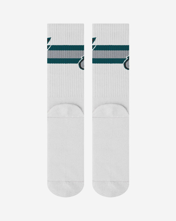 Philadelphia Eagles Primary Logo White Socks FOCO - FOCO.com