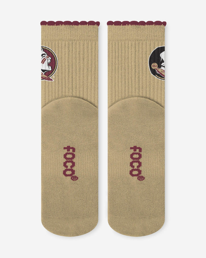 Florida State Seminoles 3-Pack Ruffle Quarter Socks