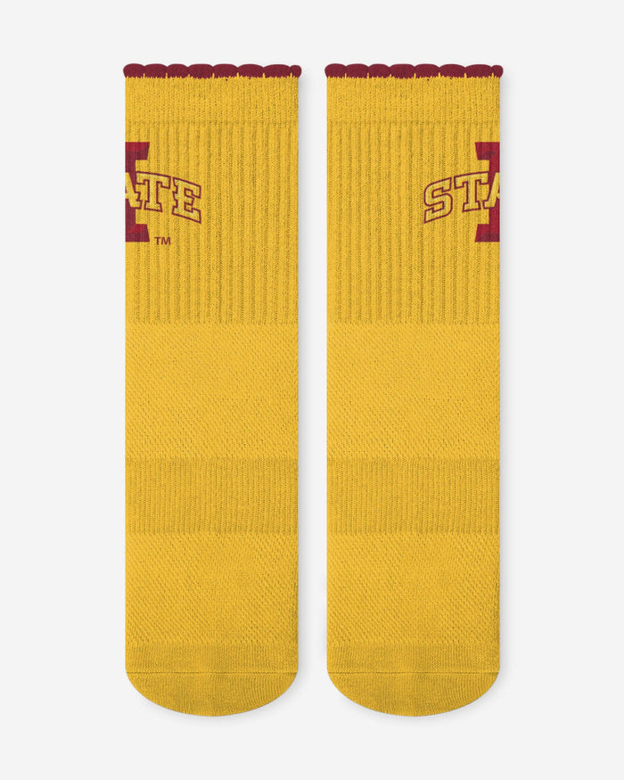 Iowa State Cyclones 3-Pack Ruffle Quarter Socks FOCO - FOCO.com