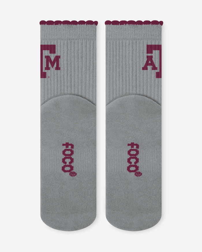 Texas A&M Aggies 3-Pack Ruffle Quarter Socks