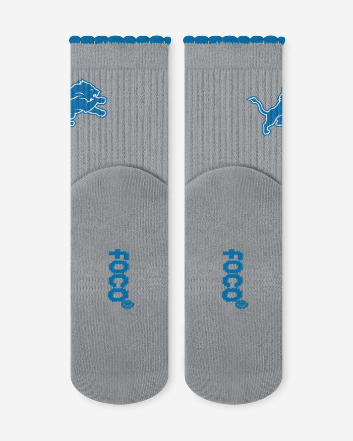 Detroit Lions 3-Pack Ruffle Quarter Socks FOCO - FOCO.com