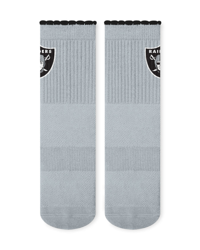 Las Vegas Raiders 3-Pack Ruffle Quarter Socks
