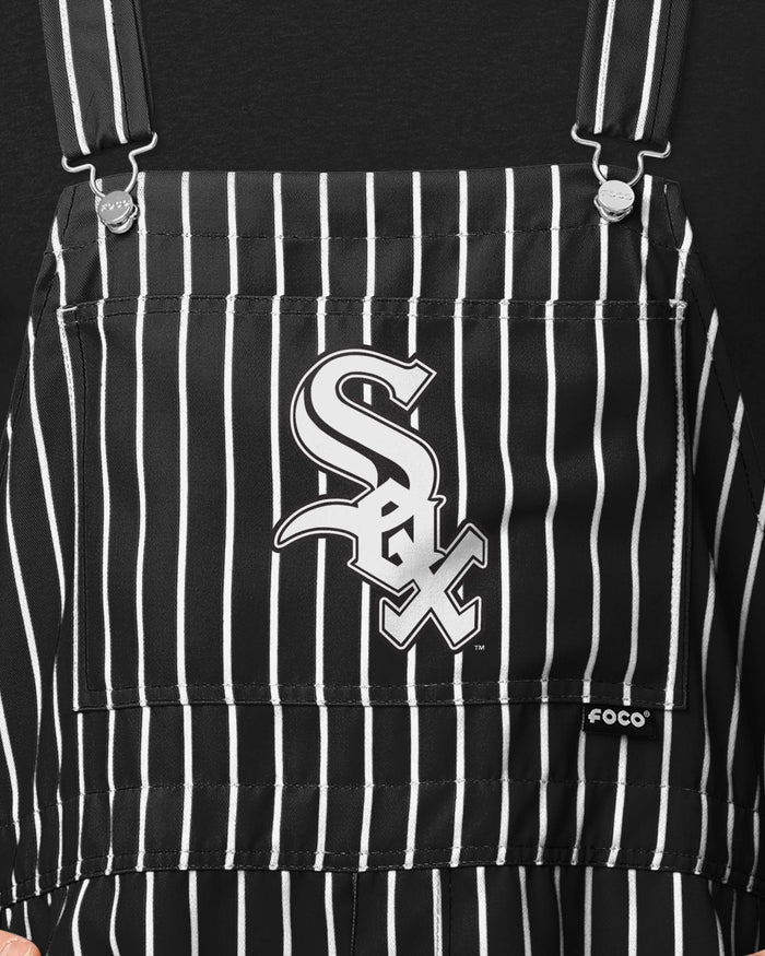 Chicago White Sox Mens Pinstripe Bib Shortalls FOCO - FOCO.com