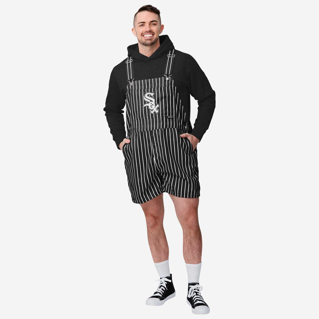 Chicago White Sox Mens Pinstripe Bib Shortalls FOCO S - FOCO.com