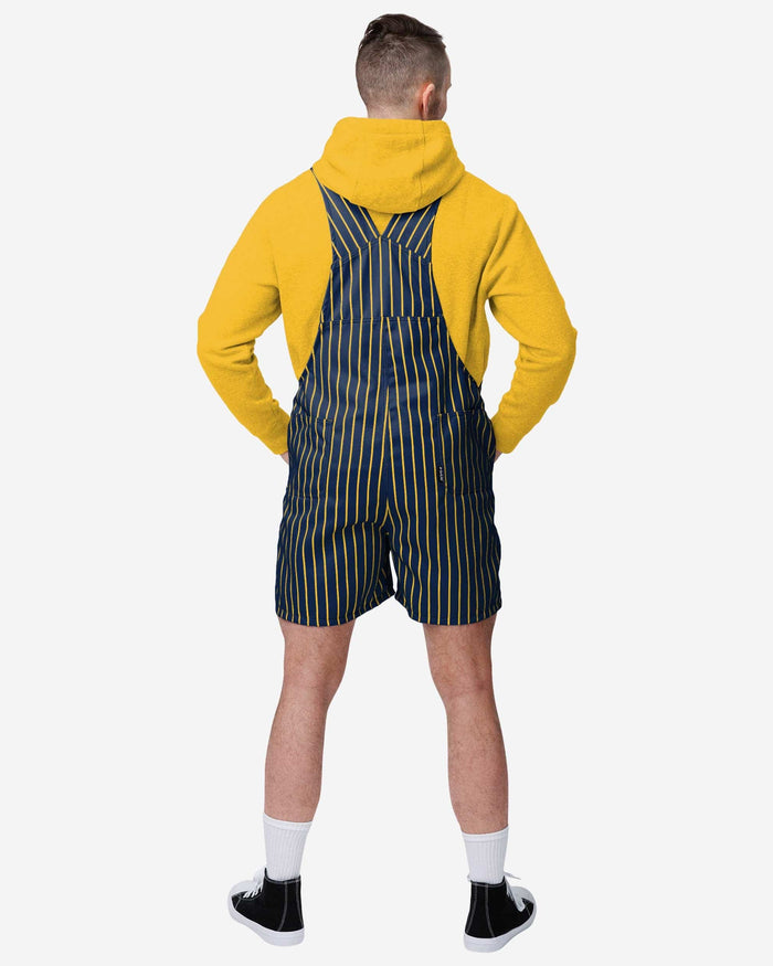 Milwaukee Brewers Mens Pinstripe Bib Shortalls FOCO - FOCO.com