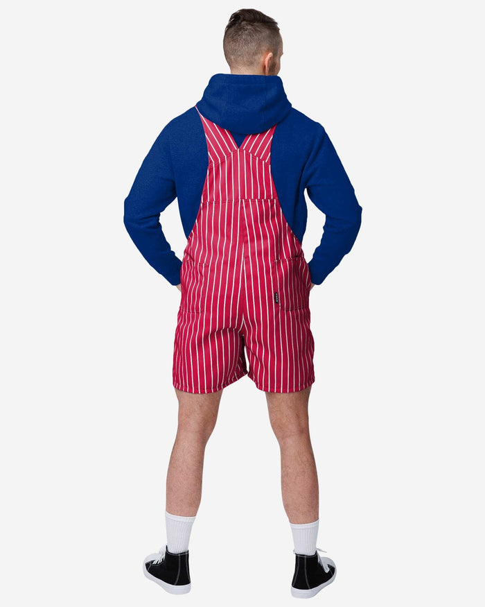 Philadelphia Phillies Mens Pinstripe Bib Shortalls FOCO - FOCO.com