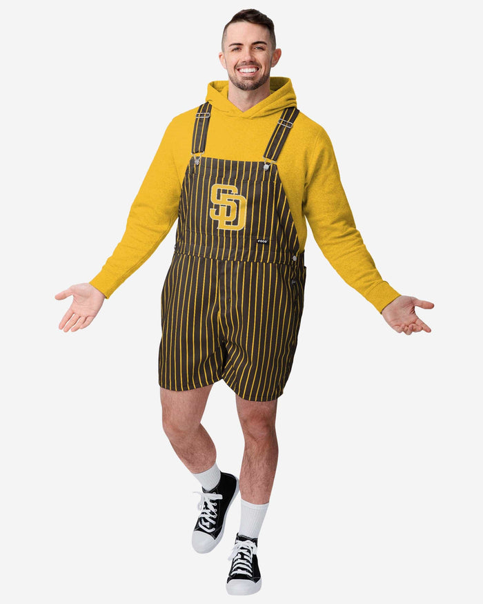 San Diego Padres Mens Pinstripe Bib Shortalls FOCO S - FOCO.com