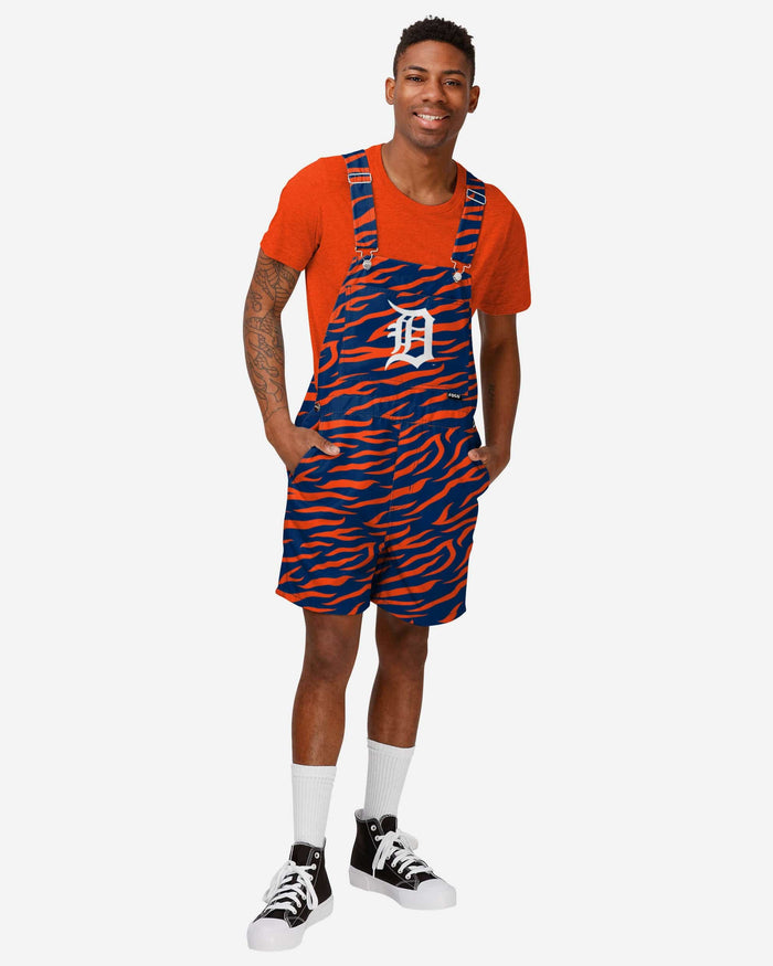 Detroit Tigers Mens Tiger Stripe Thematic Bib Shortalls FOCO S - FOCO.com