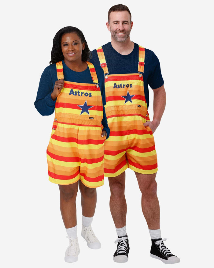 Houston Astros Mens Throwback Thematic Bib Shortalls FOCO - FOCO.com