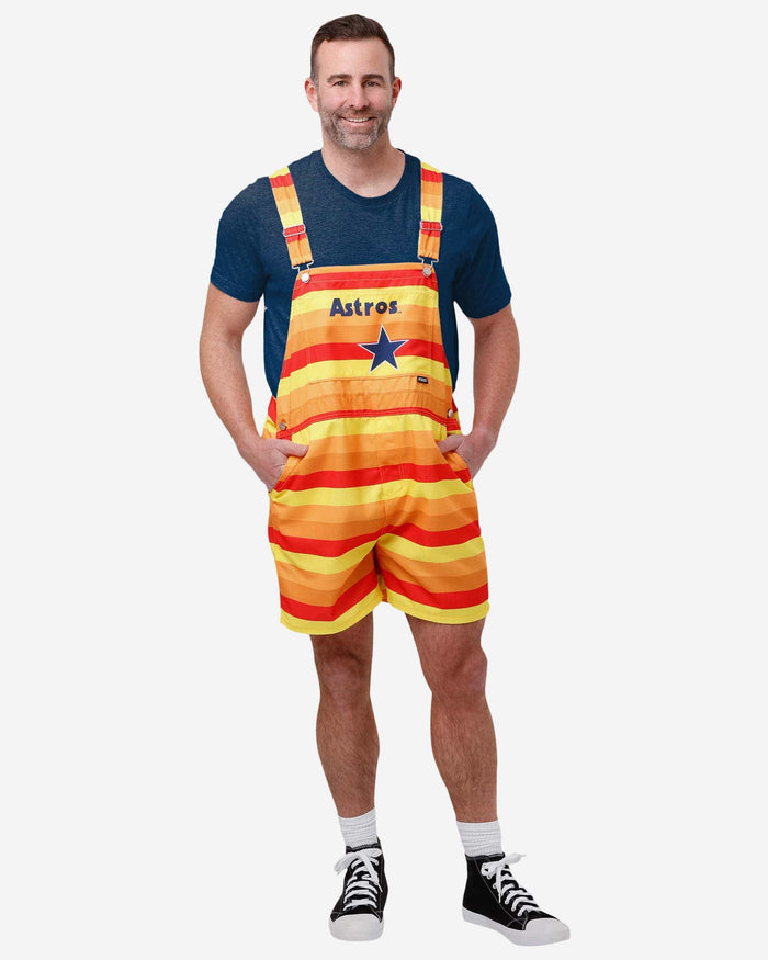 Houston Astros Mens Throwback Thematic Bib Shortalls FOCO S - FOCO.com