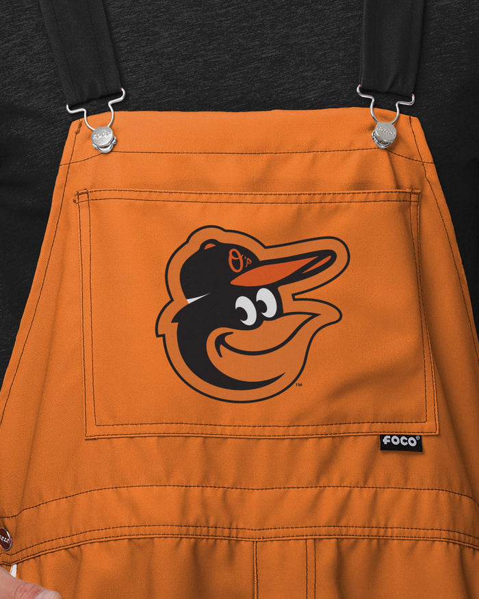 Baltimore Orioles Mens Team Stripe Bib Shortalls FOCO - FOCO.com