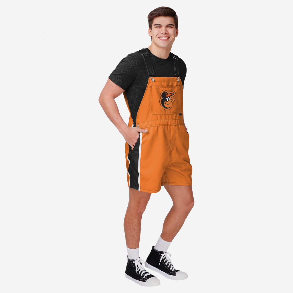 Baltimore Orioles Mens Team Stripe Bib Shortalls FOCO S - FOCO.com