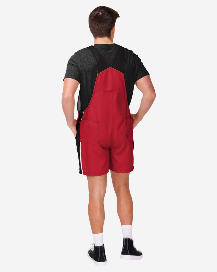 Cincinnati Reds Mens Team Stripe Bib Shortalls FOCO - FOCO.com