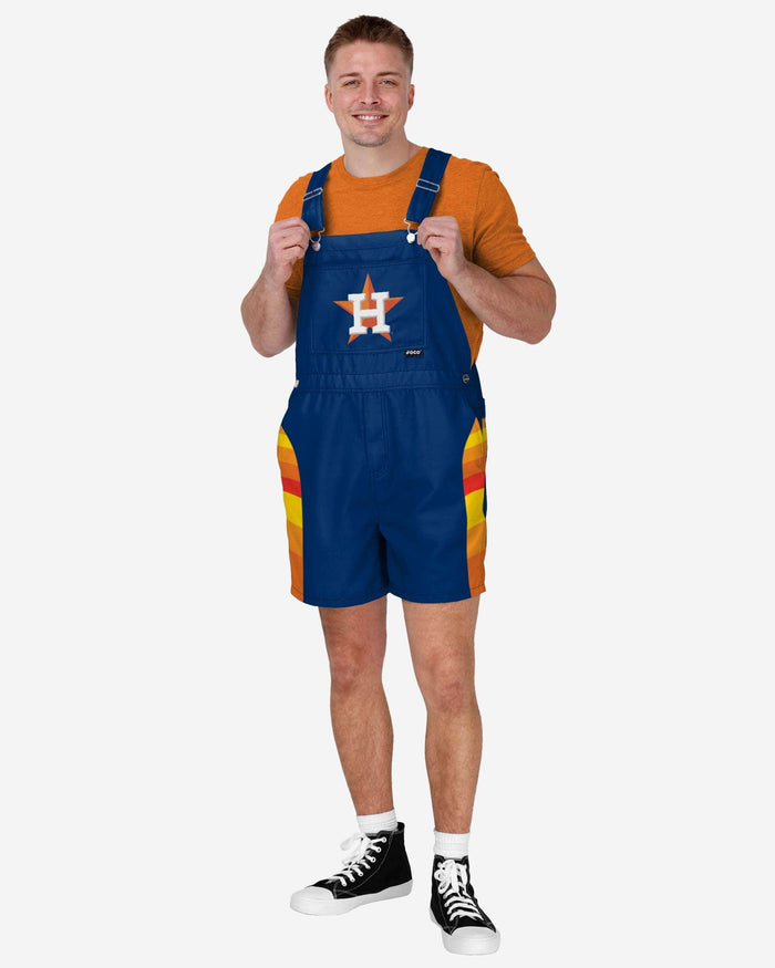 Houston Astros Mens Team Stripe Bib Shortalls FOCO S - FOCO.com