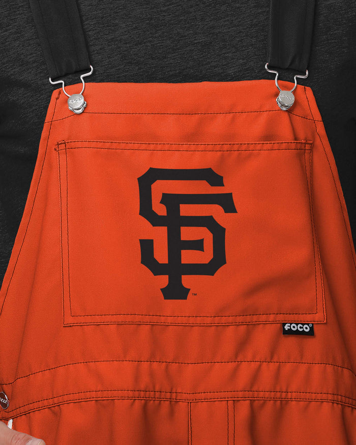 San Francisco Giants Mens Team Stripe Bib Shortalls FOCO - FOCO.com