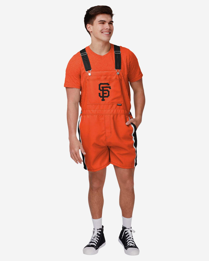 San Francisco Giants Mens Team Stripe Bib Shortalls FOCO S - FOCO.com