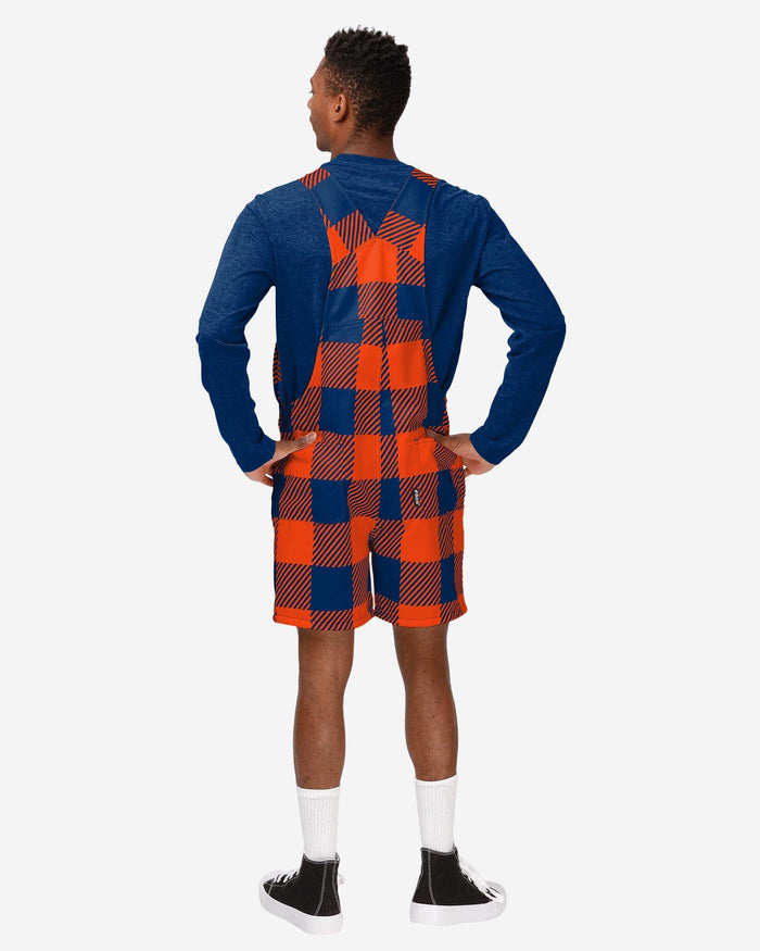 Auburn Tigers Mens Plaid Bib Shortalls FOCO - FOCO.com