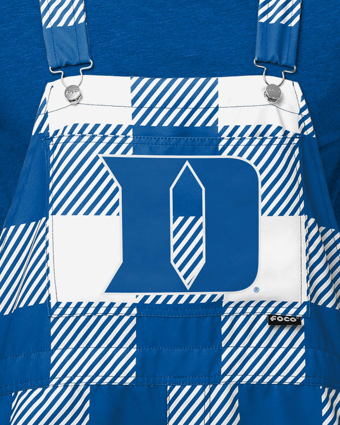 Duke Blue Devils Mens Plaid Bib Shortalls FOCO - FOCO.com