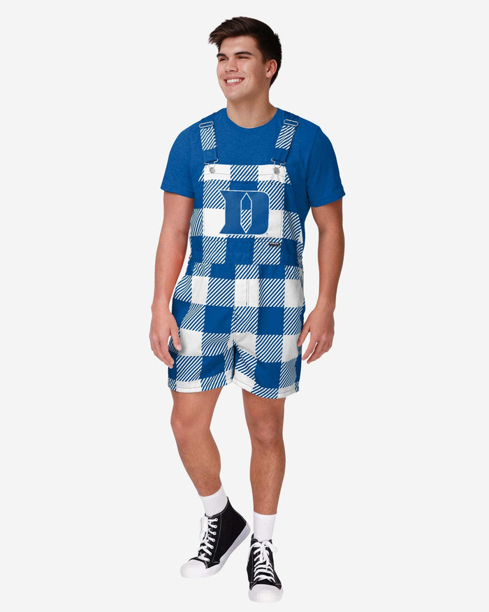 Duke Blue Devils Mens Plaid Bib Shortalls FOCO S - FOCO.com