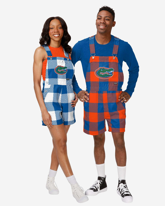 Florida Gators Mens Plaid Bib Shortalls FOCO - FOCO.com