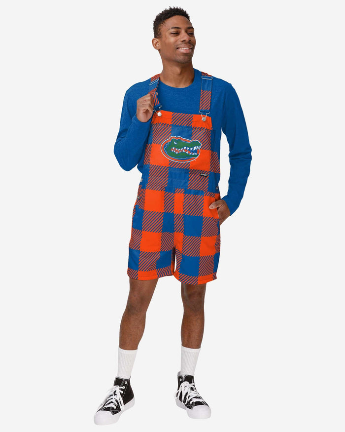 Florida Gators Mens Plaid Bib Shortalls FOCO S - FOCO.com