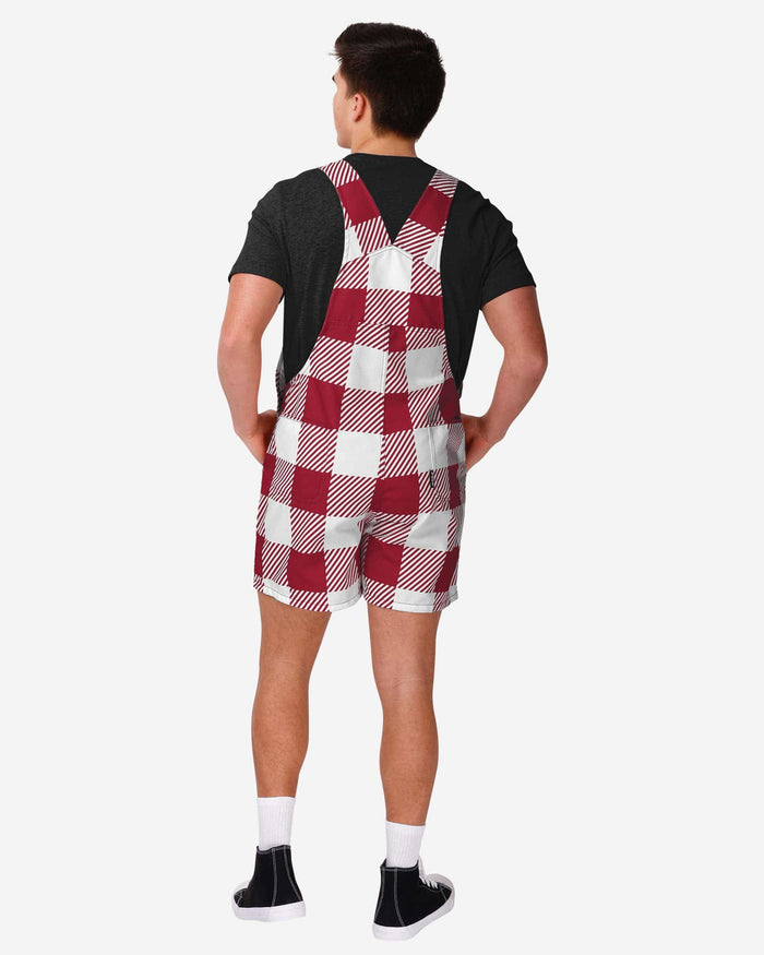 Oklahoma Sooners Mens Plaid Bib Shortalls FOCO - FOCO.com