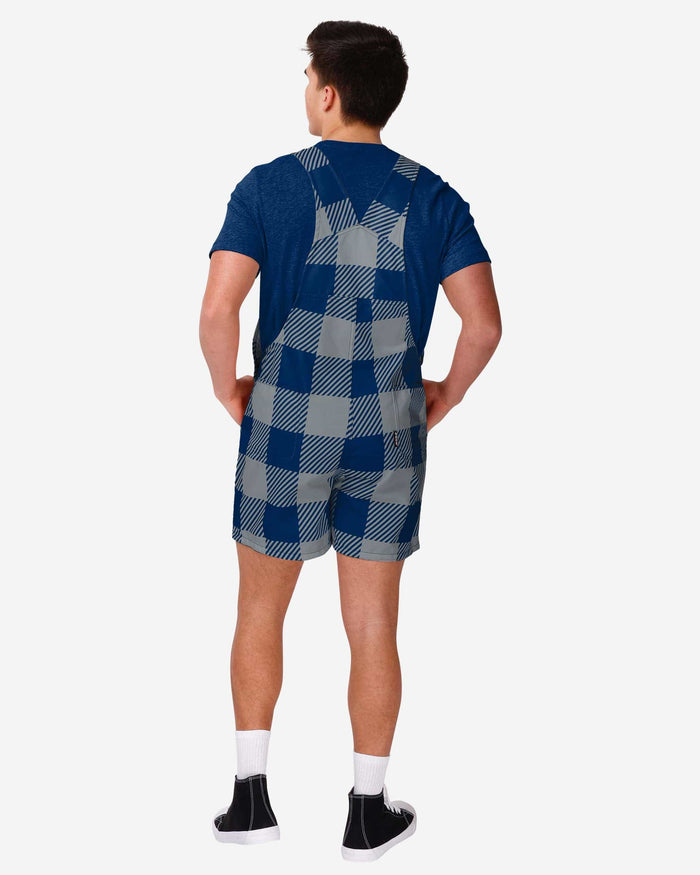 Dallas Cowboys Mens Plaid Bib Shortalls FOCO - FOCO.com