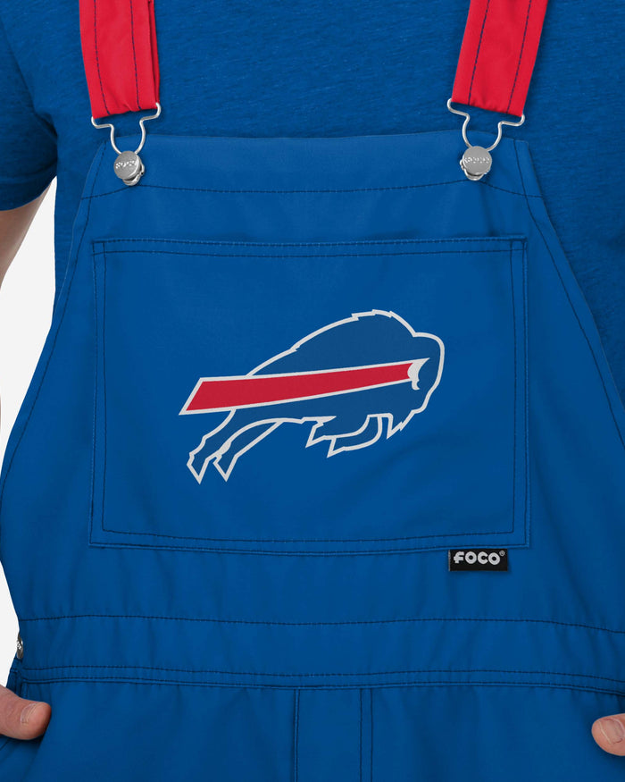 Buffalo Bills Mens Team Stripe Bib Shortalls FOCO - FOCO.com