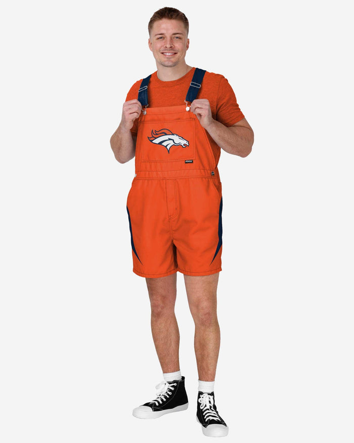 Denver Broncos Mens Team Stripe Bib Shortalls FOCO S - FOCO.com