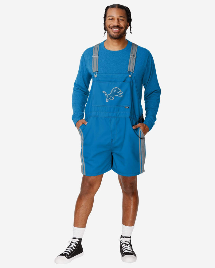 Detroit Lions Mens Team Stripe Bib Shortalls FOCO S - FOCO.com