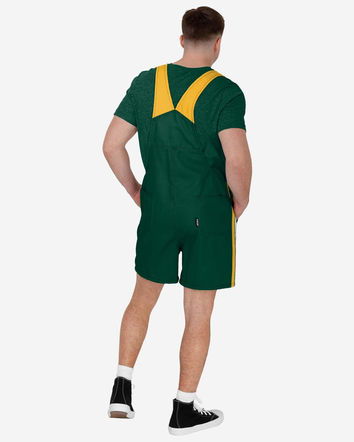 Green Bay Packers Mens Team Stripe Bib Shortalls FOCO - FOCO.com