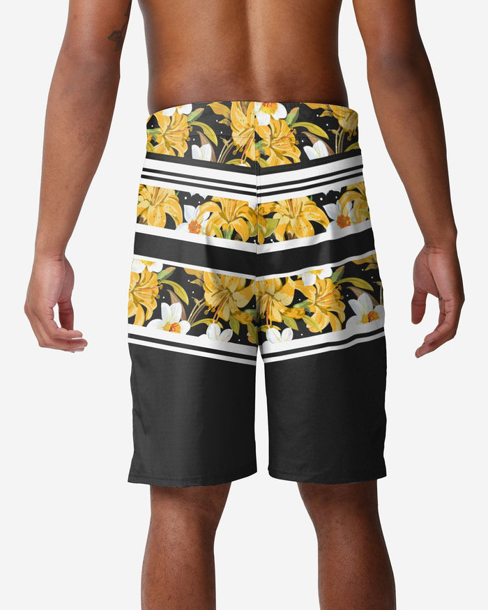 Boston Bruins Floral Stripe Boardshorts FOCO - FOCO.com