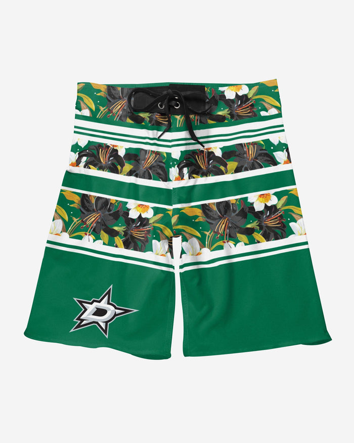 Dallas Stars Floral Stripe Boardshorts FOCO - FOCO.com