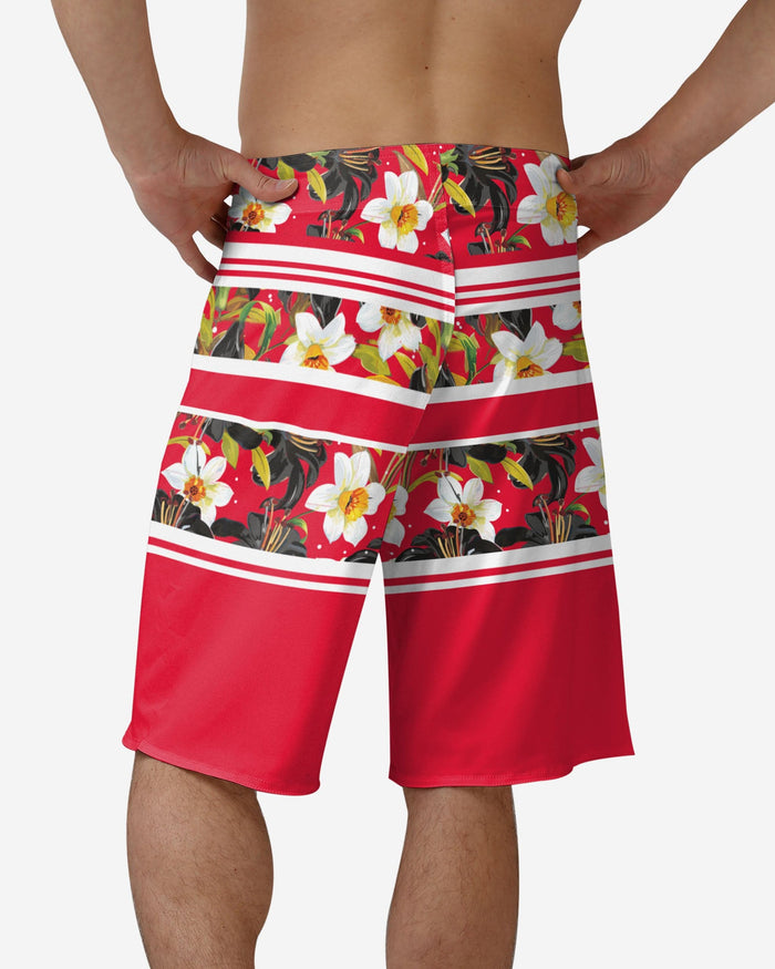 New Jersey Devils Floral Stripe Boardshorts FOCO - FOCO.com