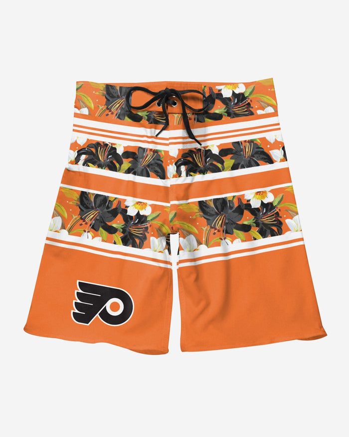 Philadelphia Flyers Floral Stripe Boardshorts FOCO - FOCO.com