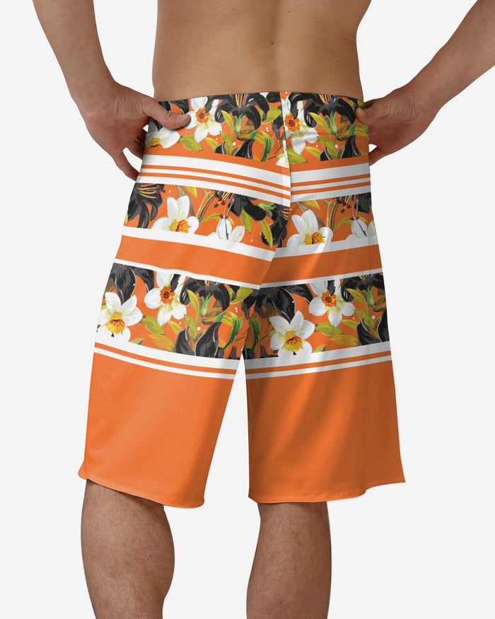 Philadelphia Flyers Floral Stripe Boardshorts FOCO - FOCO.com