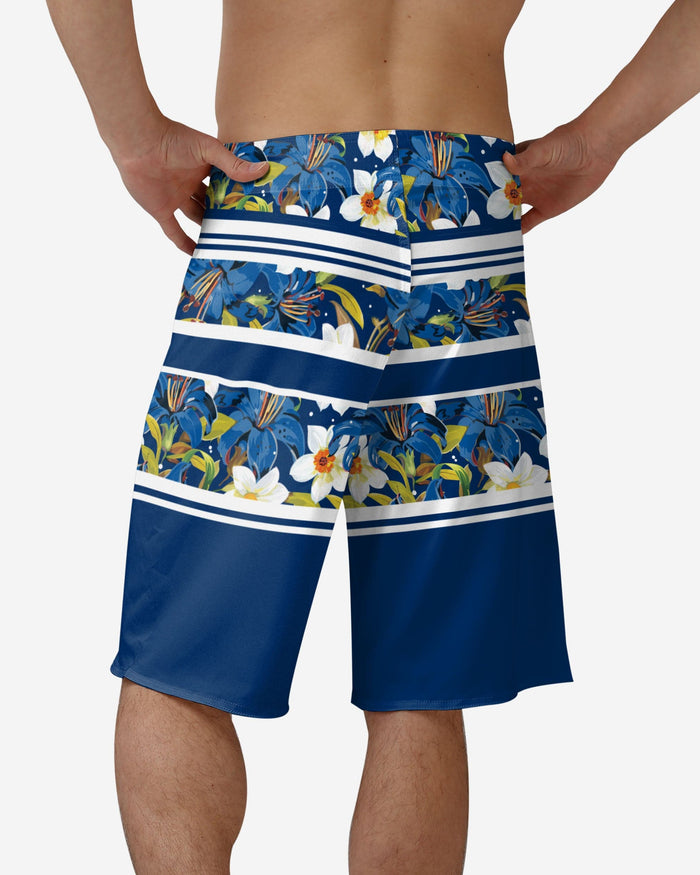 St Louis Blues Floral Stripe Boardshorts FOCO - FOCO.com