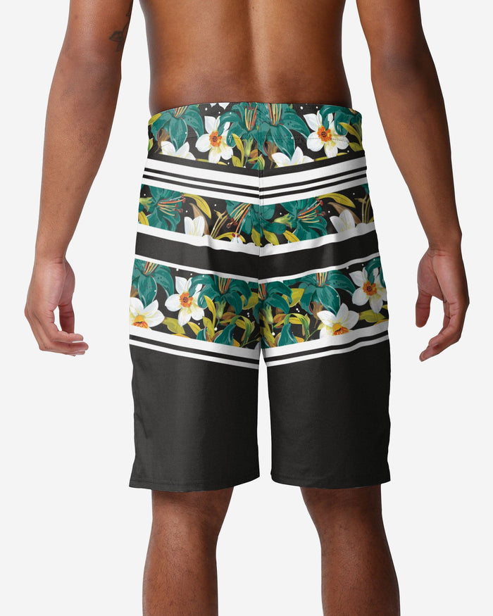 San Jose Sharks Floral Stripe Boardshorts FOCO - FOCO.com