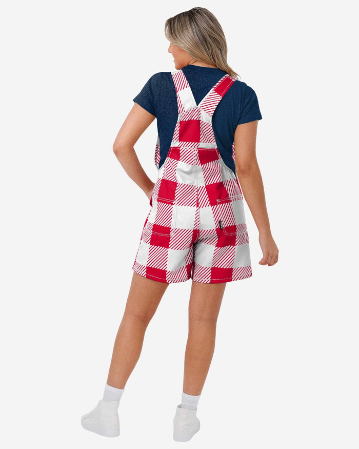 Cleveland Guardians Womens Plaid Bib Shortalls FOCO - FOCO.com