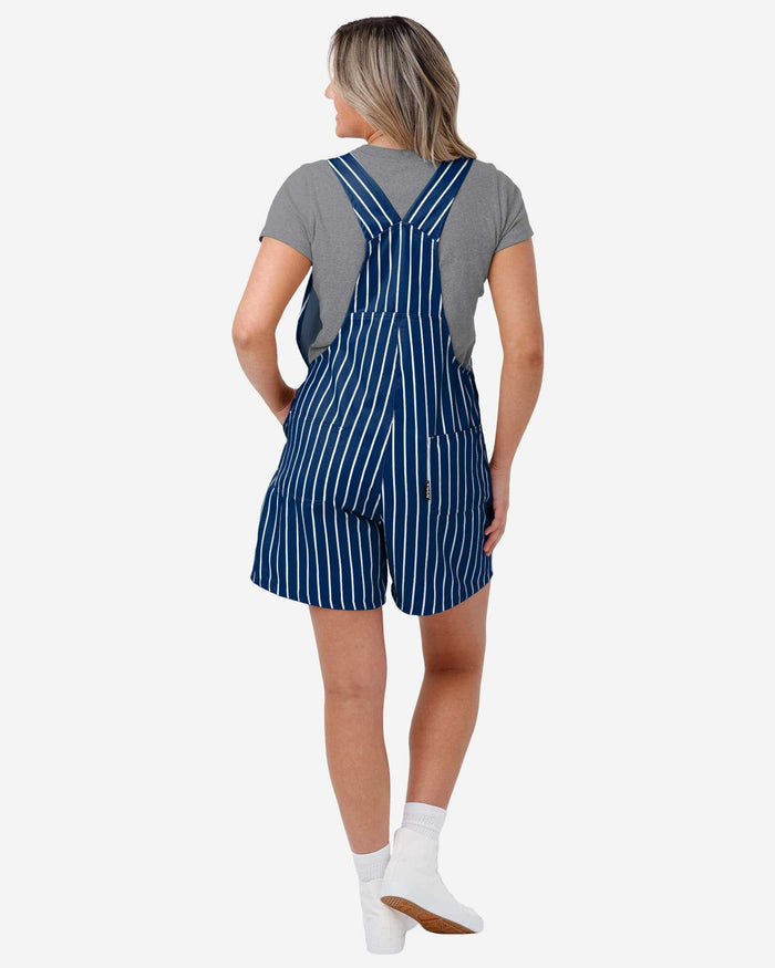 New York Yankees Womens Pinstripe Bib Shortalls FOCO - FOCO.com