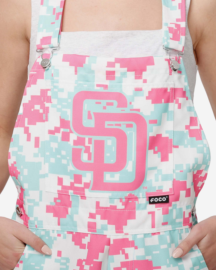 San Diego Padres Womens Thematic Bib Shortalls FOCO - FOCO.com