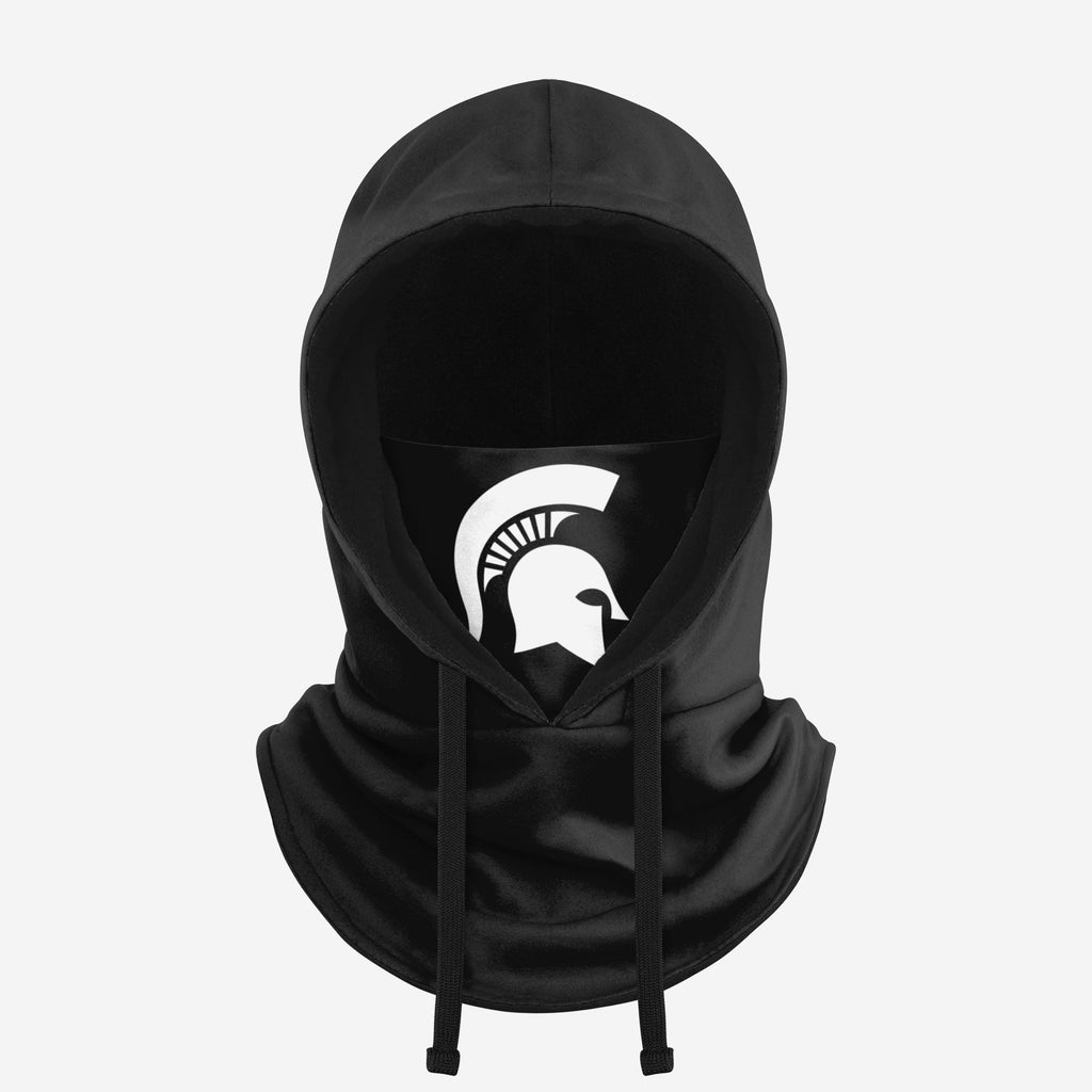 Michigan State Spartans Black Drawstring Hooded Gaiter FOCO - FOCO.com