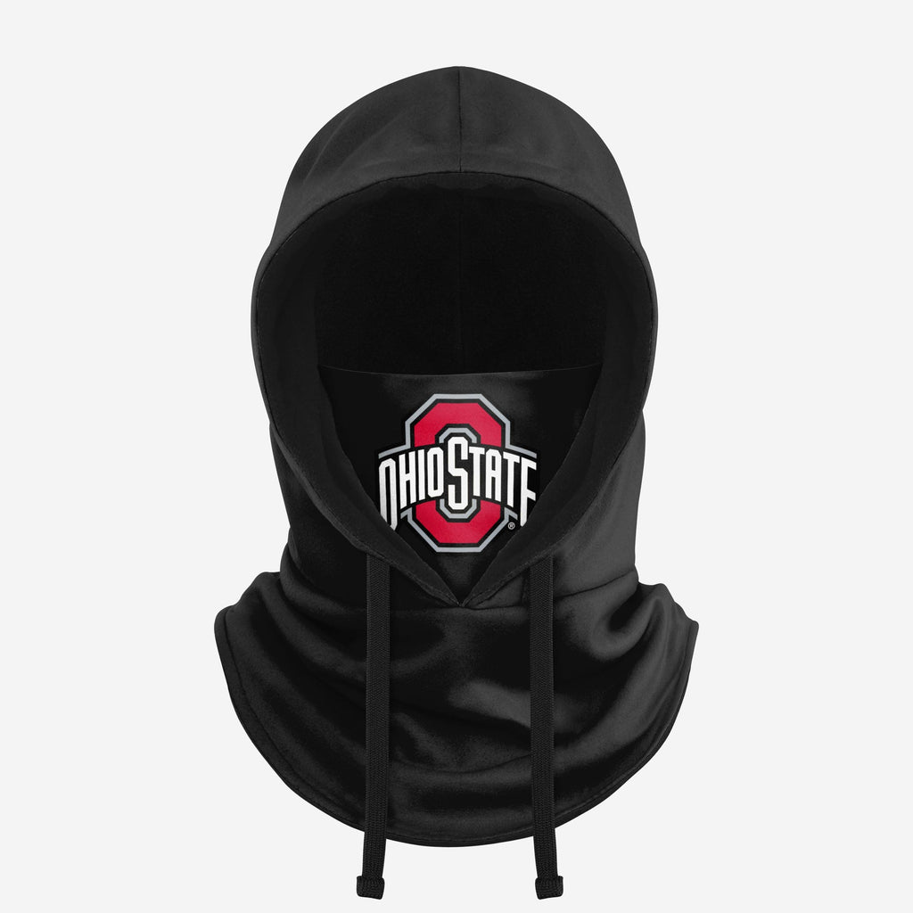 Ohio State Buckeyes Black Drawstring Hooded Gaiter FOCO - FOCO.com